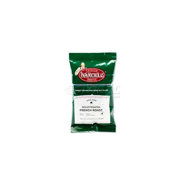 Papanicholas Coffee PapaNicholas Premium French Roast Coffee, Decaffeinated, Arabica Bean, 2.5 oz., 18/Carton PCO25186 - main